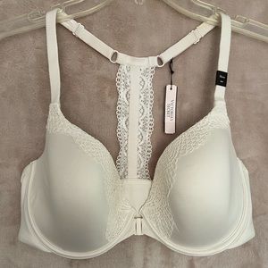 Victoria’s Secret front closure cream Bra 36DD